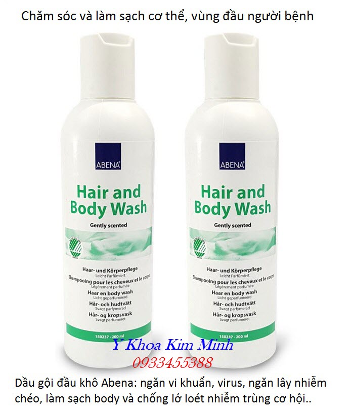 Chai dầu gội đầu khô không cân dùng nước Abena 200ml bán tại Tp Hồ Chí Minh - Y khoa Kim Minh