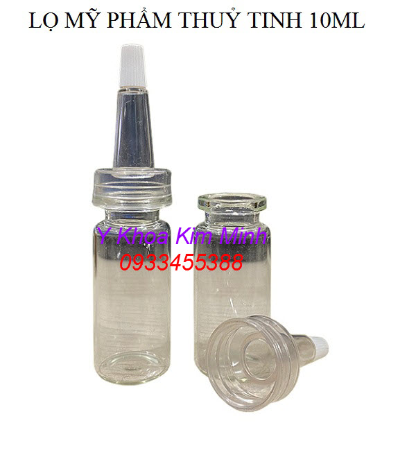 Chai lọ mỹ phẩm giá sỉ - Y Khoa Kim Minh Chai thuy tinh dung my pham mau trang 10ml bán giá sỉ tại Tp.HCM - Y Khoa Kim Minh