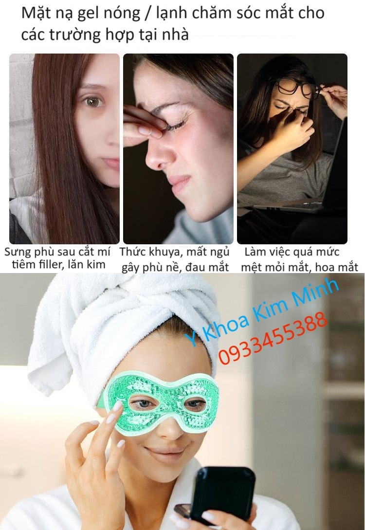 Mặt nạ chăm sóc mắt tại nhà, mặt nạ ủ mắt nóng lạnh