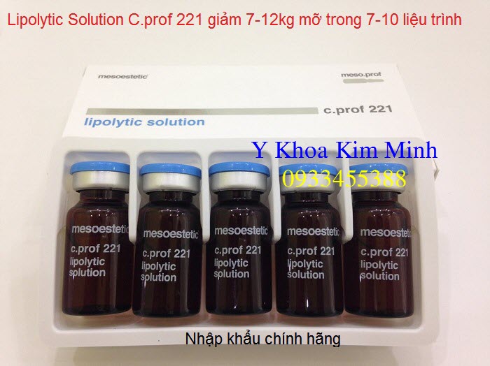 Chat chich tieu mo nhanh hieu qua cao Mesoestetic Lipolytic Solution C Prof 221 Spain Y Khoa Kim Minh
