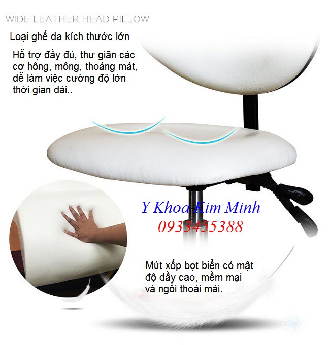 Chat lieu ghe bup tua lung cao cap FC003 ban tai Y Khoa Kim Minh