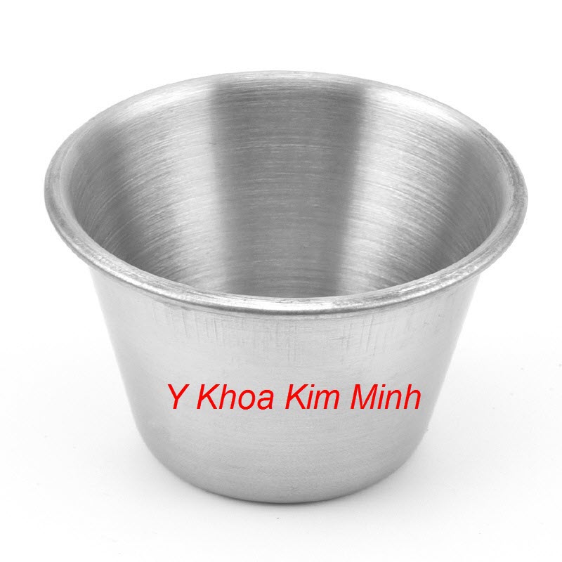 Chén inox bạc 6.4x4cm bán ở Y Khoa Kim Minh