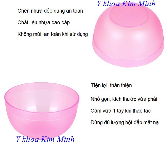Chén nhựa dẻo dùng trộn bột đắp mặt nạ chăm sóc da - Y khoa Kim Minh Chén nhựa dẻo dùng trộn bột đắp mặt nạ chăm sóc da - Y khoa Kim Minh
