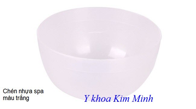 Chén nhựa dẻo màu trắng - Y khoa Kim Minh Chén nhựa màu trắng dùng khuấy bột đắp mặt nạ spa - Y khoa Kim Minh
