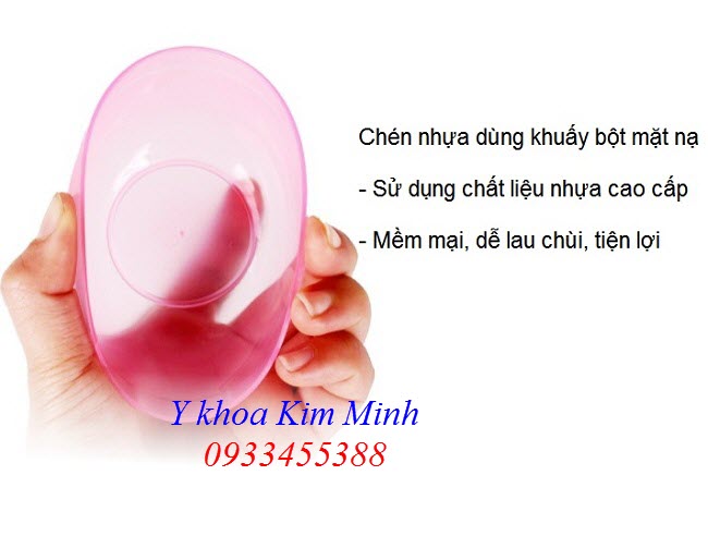 Chén nhựa dẻo dùng quấy bột đắp mặt nạ spa - Y khoa Kim Minh Chén nhựa dẻo dùng để quấy bột đắp mặt nạ spa - Y khoa Kim Minh 0933455388