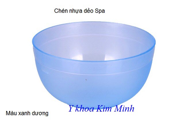 Chén nhựa spa dẻo màu xanh dương - Y khoa Kim Minh Chén nhựa dẻo spa màu xanh dương - Y khoa Kim Minh 0933455388