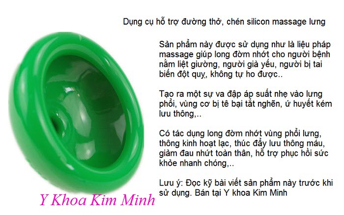 Chén silicon hỗ trợ người tai biến bị đàm nhớt, dung cu ho tro duong tho - Y khoa Kim Minh