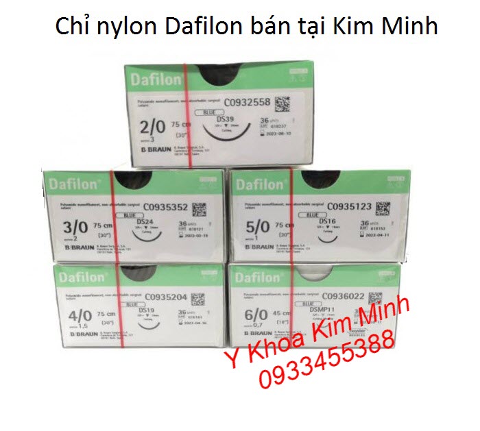 Dafilon B.Braun Tutures 2-0, 3-0, 4-0, 5-0, 6-0 bán tại Y khoa Kim Minh