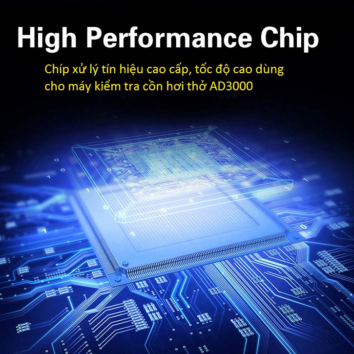 Chíp xử lý tín hiệu đo cao cấp tốc độ cao - Y Khoa Kim Minh Máy kiểm tra đo nồng độ cồn trong hơi thở AD3000 dùng chíp xử lý tín hiệu cao cấp tốc độ cao - Y Khoa Kim Minh