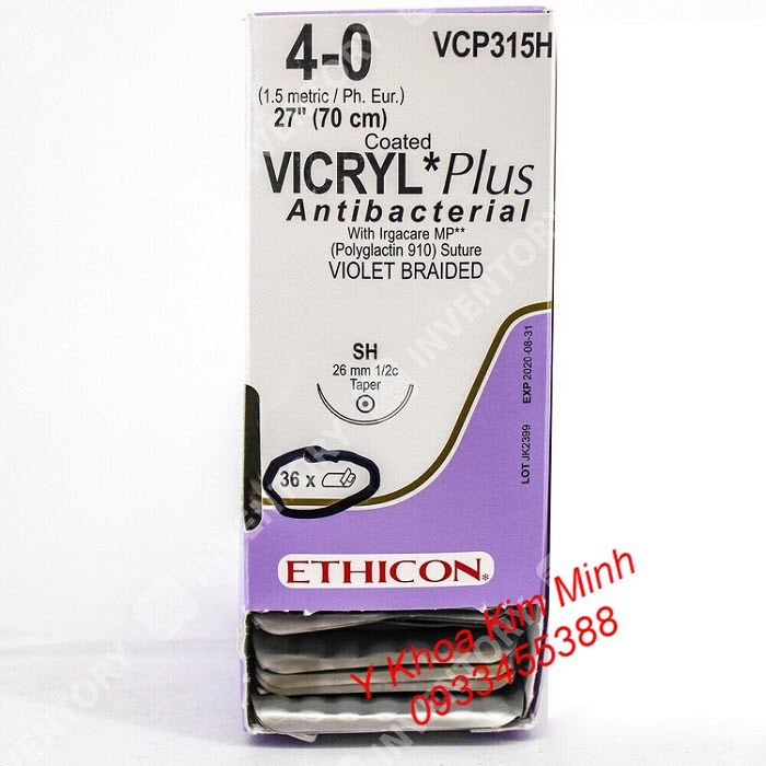 Chỉ phẫu thuật tự tiêu Vicryl 4-0 VCP-315H