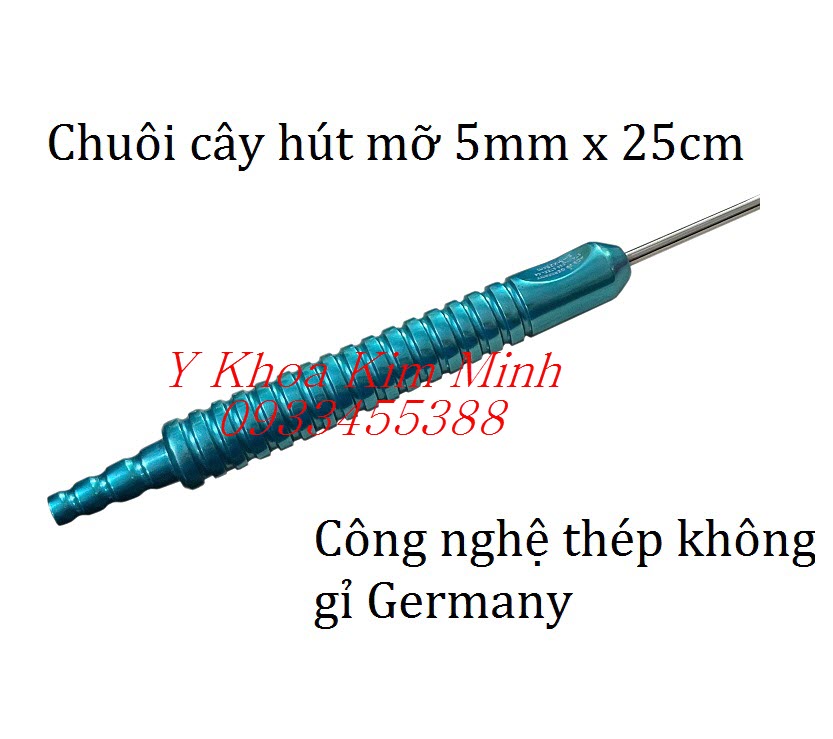 Chuôi kim hút mỡ gắn vào dây hút mỡ máy hút mỡ