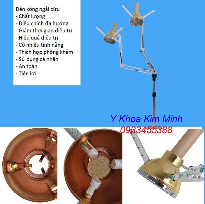 Thiết bị phục hồi chức năng, đèn xông ngải cứu chữa đau khớp - Y Khoa Kim Minh