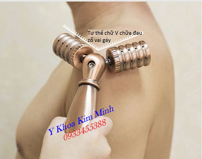 Chữa đau cổ vai gáy, đau cột sống cổ bằng con lăn ngải đồng đôi - Y Khoa Kim Minh