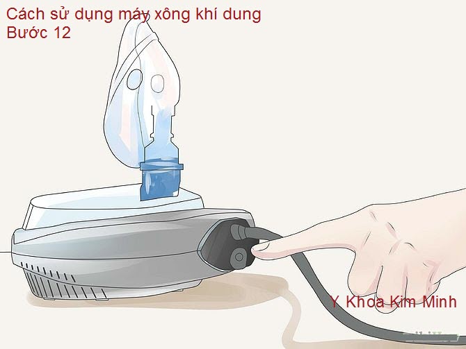 Nhẹ nhàng bật máy xông khí dung phun thuốc