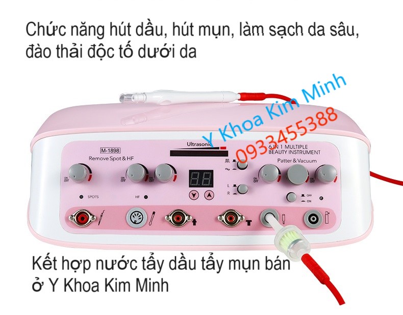 Chức năng hút dầu hút mụn của máy chăm sóc da M1898