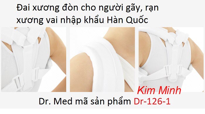Hình ảnh thực tế của đai xương đòn, đai chống gù lưng của Hàn Quốc Dr Med Dr-126-1