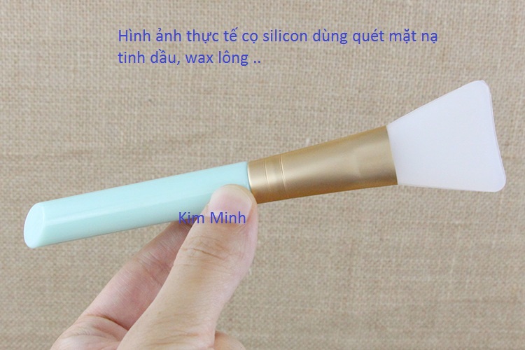 Cọ silicon ứng dụng rộng rải tại Spa - Y hoa Kim Minh Hình ảnh thực tế cọ quét sáp wax lông, đắp mặt nạ spa - Y khoa Kim Minh