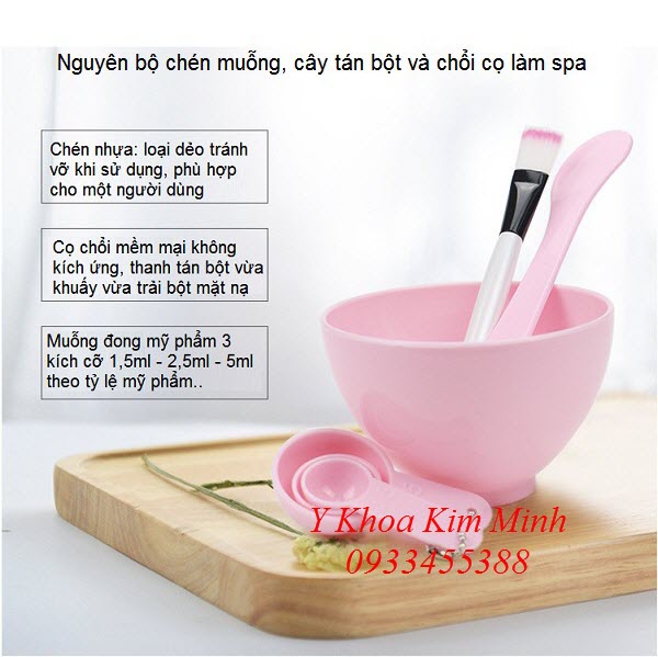 Bán co spa, chen dung bot dap mat, muong dong  bot dung cho spa - Y khoa Kim Minh 0933455388
