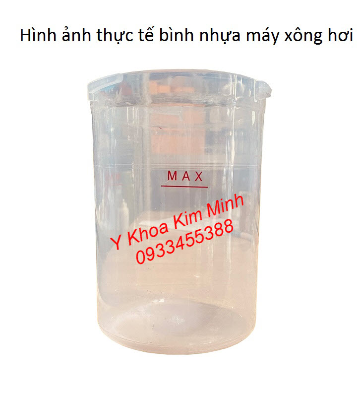 Cốc chứa nước bằng nhựa dùng cho máy xông hơi nóng spa Thẩm Mỹ Viện