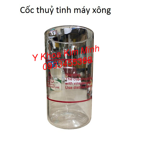 Cóc thuỷ tinh dùng cho máy xông hơi nóng xông mặt tại spa thẩm mỹ viện