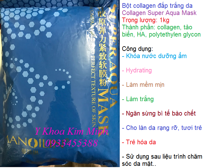 Bột đắp trắng da  Collagen Super Aqua - Y Khoa Kim Minh