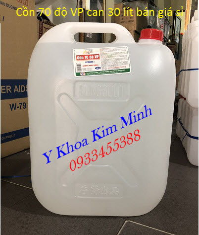 Cồn y tế 70 độ VP can 30 lít bán giá sỉ tại Tp Hồ Chí Minh - Y khoa Kim Minh