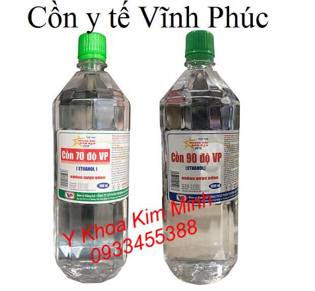 Cồn y tế Vĩnh Phúc bán tại Y khoa Kim Minh giá sỉ