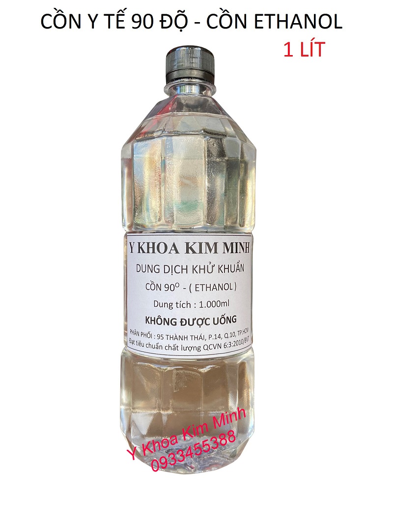 Cồn Ethanol 90 độ dùng trong y tế có tính sát khuẩn và tiệt trùng mạnh mẽ nhất hiện nay