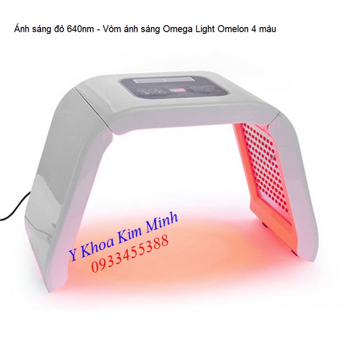 Công dụng ánh sáng bio led đỏ vòm ánh sáng Omega Light Omelon 4 màu - Y khoa Kim Minh