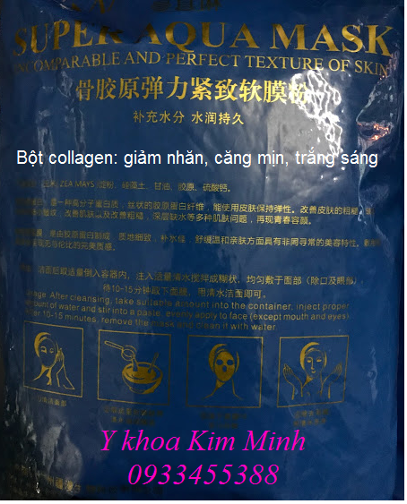 Công dụng của bột đắp mặt nạ collagen super aqua ban tai Y Khoa Kim Minh