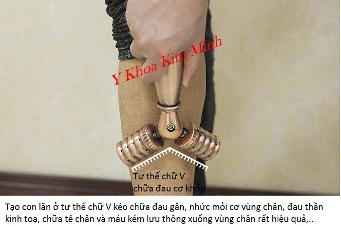 Chữa đau nhức tay chân, đau và tê chân, đau nhức khớp gối chữa đau thần kinh toạ bằng con lăn ngải cứu - Y Khoa Kim Minh