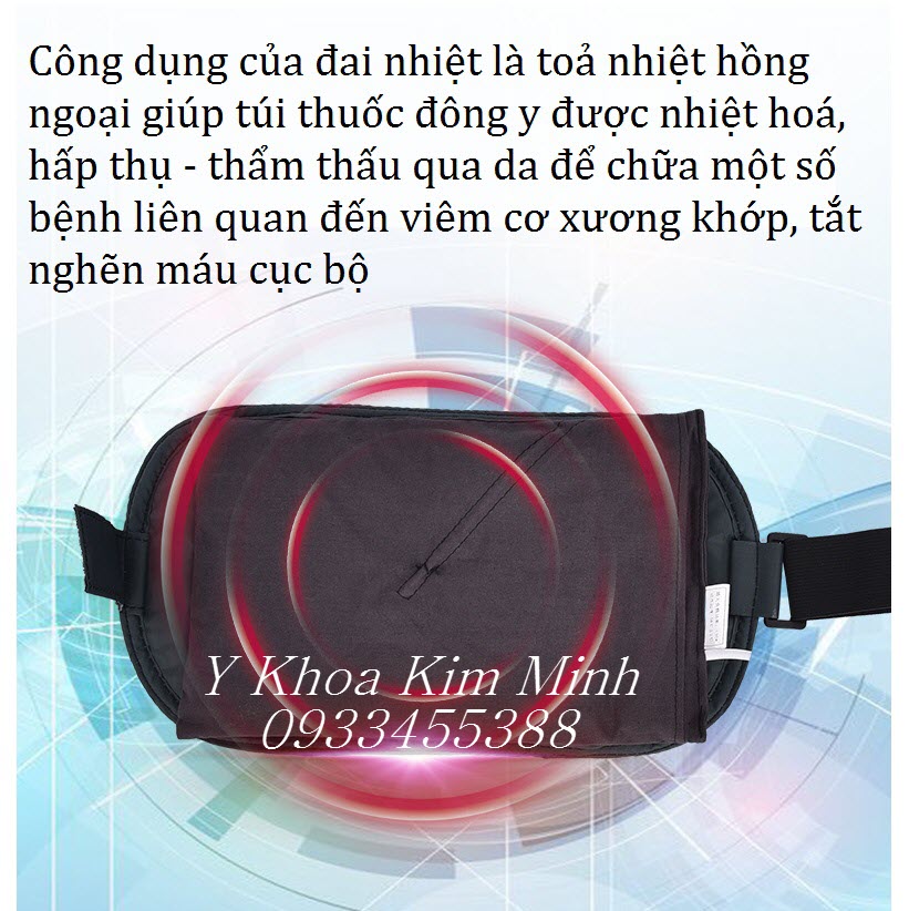 Tui chuom nong cua máy bó thuốc giúp thuốc hấp thụ thẩm thấu qua da để chữa bệnh