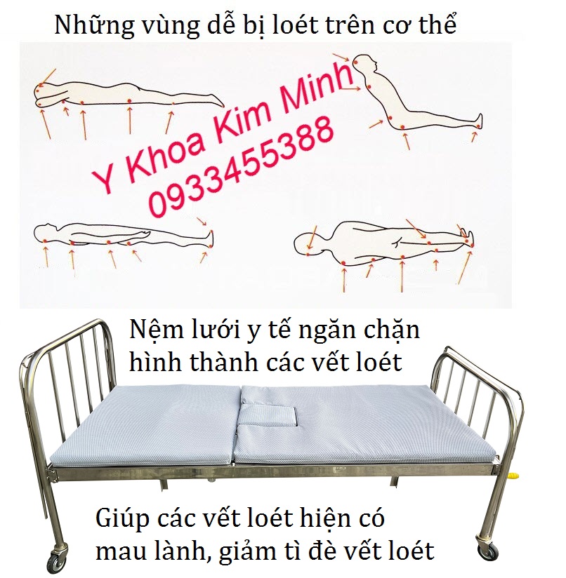 Nệm lưới y tế nằm chống loét cho người bệnh