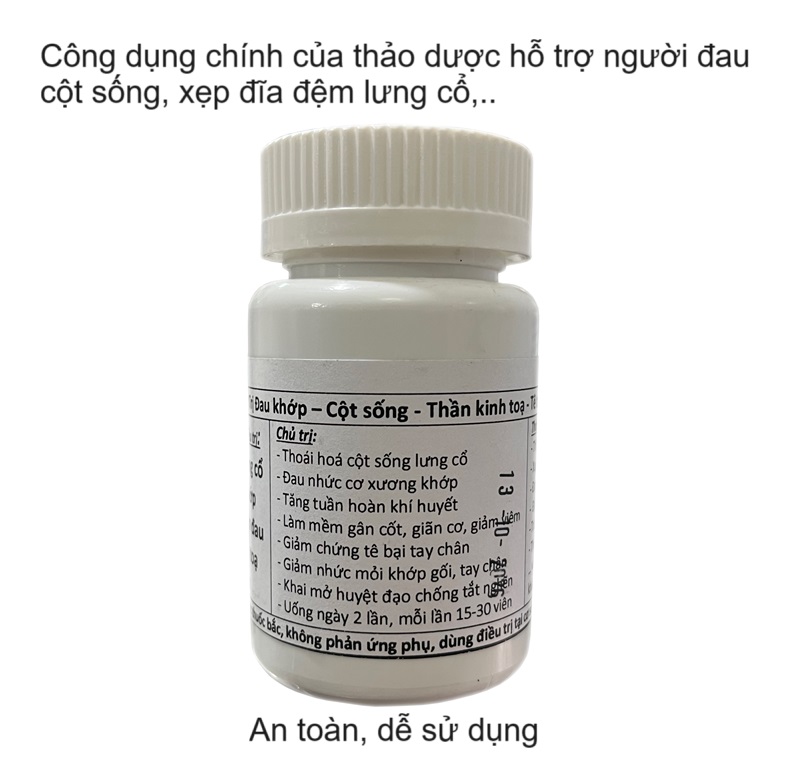 Công dụng của thảo dược hỗ trợ người bệnh bị xẹp đĩa đệm, giảm đau cột sống lưng cổ