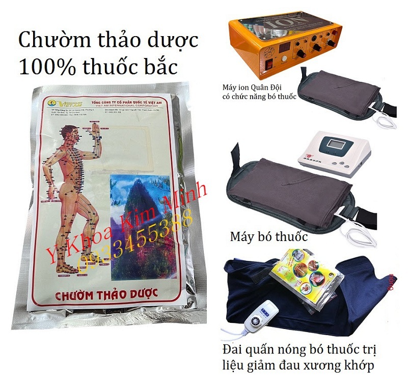 Túi chườm thảo dược nóng dùng cho máy bó thuốc, máy ion quân đội, đai chườm nóng thảo dược