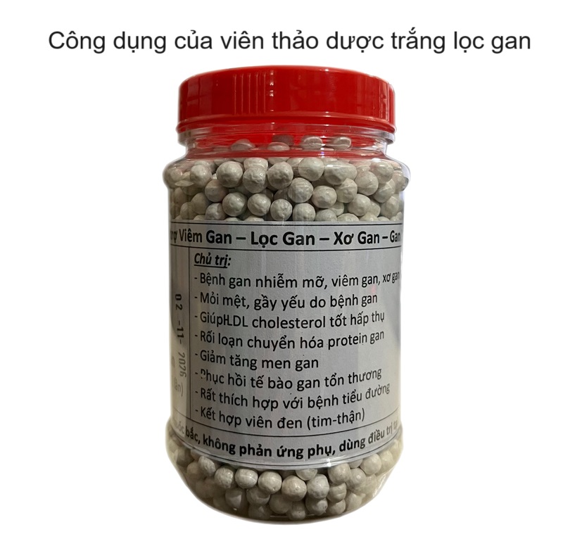 Công dụng của viên trắng lọc gan, hỗ trợ người yếu gan, viêm gan, xơ gan