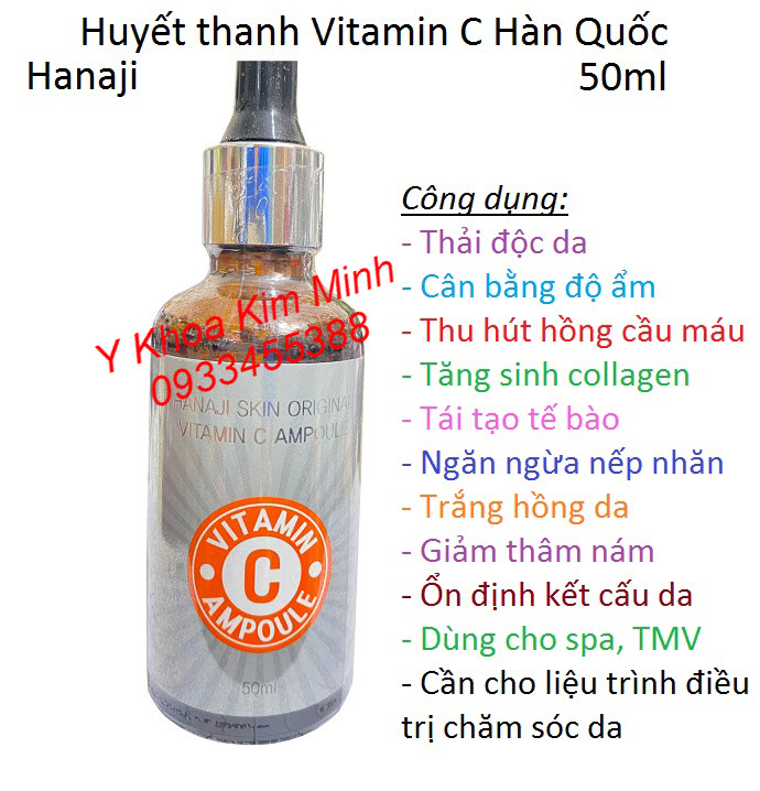 Phục hồi, nuôi dưỡng, chống lão hoá, vitamin C Ampoule không thế thiếu cho da hấp thụ và tái tạo Công dụng của huyết thanh VItamin C Hàn Quốc trong liệu trình điều trị chăm sóc phục hồi da