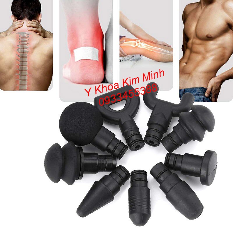 Công dụng của các đầu điều trị súng massage gun Phoenix - Y Khoa Kim Minh