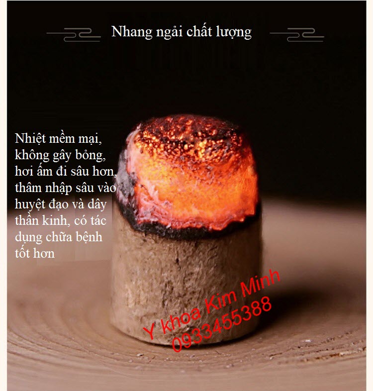 Công dụng nhang ngải cứu điếu ngắn quấn giấy lá dâu tằm 18x30mm - Y Khoa Kim Minh