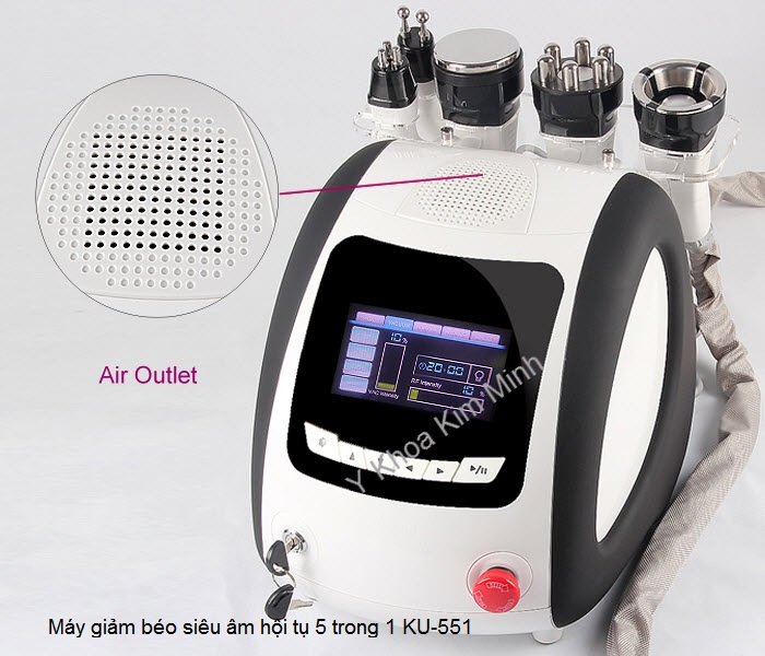 Công nghệ giảm béo đa năng 5 trong 1 Cavitation 40Khz RF KU-551 Y Khoa Kim Minh