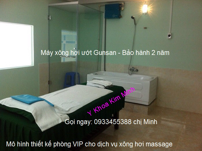 Cong ty thiet ke lap dat phong xong hoi masssage Steam Sauna Gunsan Han quoc Y Khoa Kim Minh