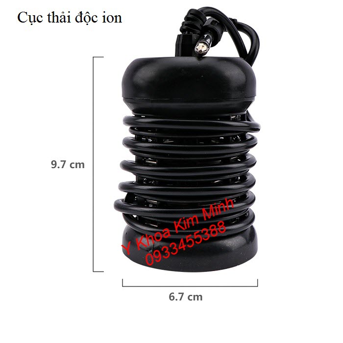 Cục thải độc ngân chân bằng ion dùng cho máy ngâm chân thải độc tố Detox - Y khoa Kim Minh