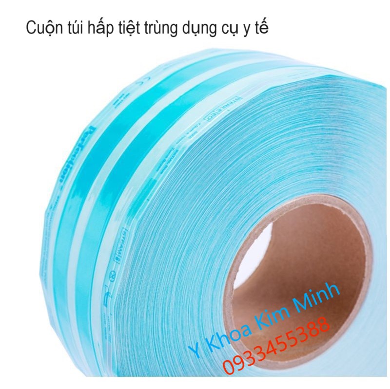 hinh ảnh thực tế túi hấp dụng cụ tiệt trùng y tế dạng cuộn