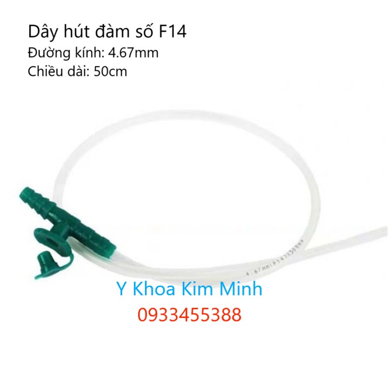 Dây hút đàm nhớt số F14 dùng cho cho người lớn