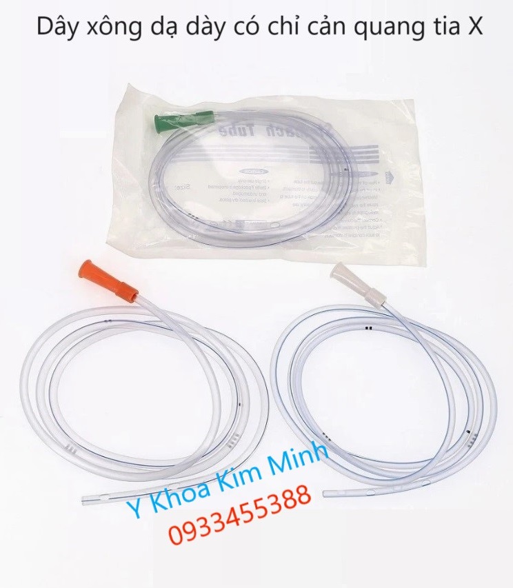 Dây xông dạ dày có chỉ cản quang tia X dùng cho bệnh nhân người lớn, trẻ em