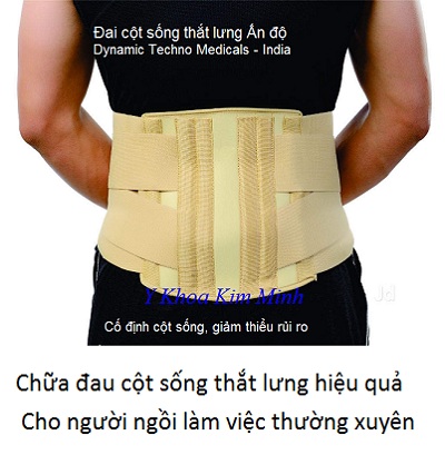 Đai chữa bệnh đau cột sống thắt lưng, thoái vị đĩa đệm cho người ngồi làm việc văn phòng - Y Khoa Kim Minh