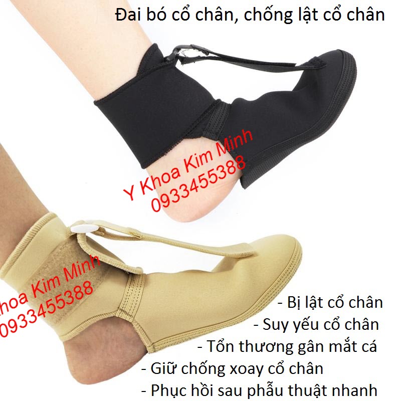 Đai bó cố định cổ chân, bó mắt cá chân bị tổn thương dây chằng