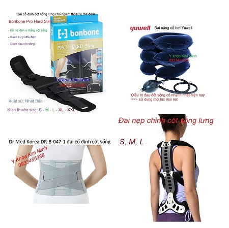 Đai cột sống lưng, đai cổ hơi bán ở Y khoa Kim Minh