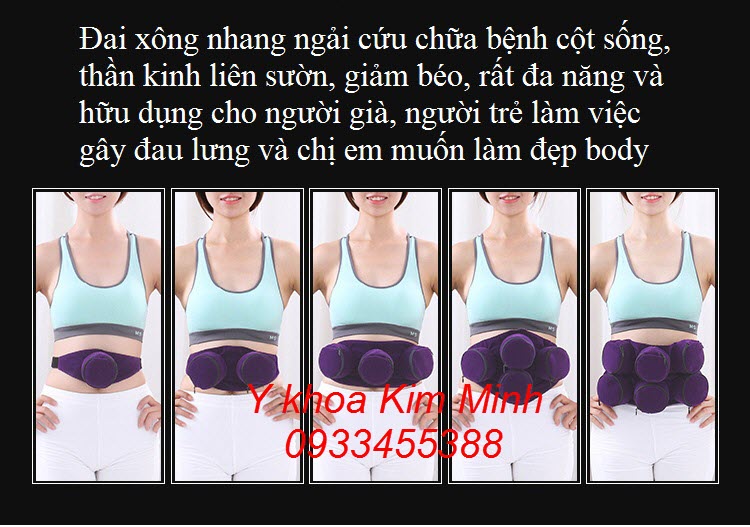 Đai dùng xông nhang ngải cứu chữa bệnh cho người già, bệnh đau cột sống - Y khoa Kim Minh