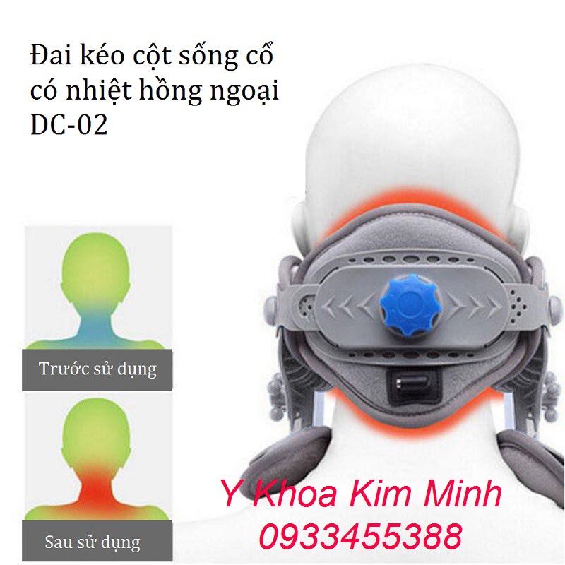 Đai kéo cột sống cổ nhiêt hồng ngoại DC-02
